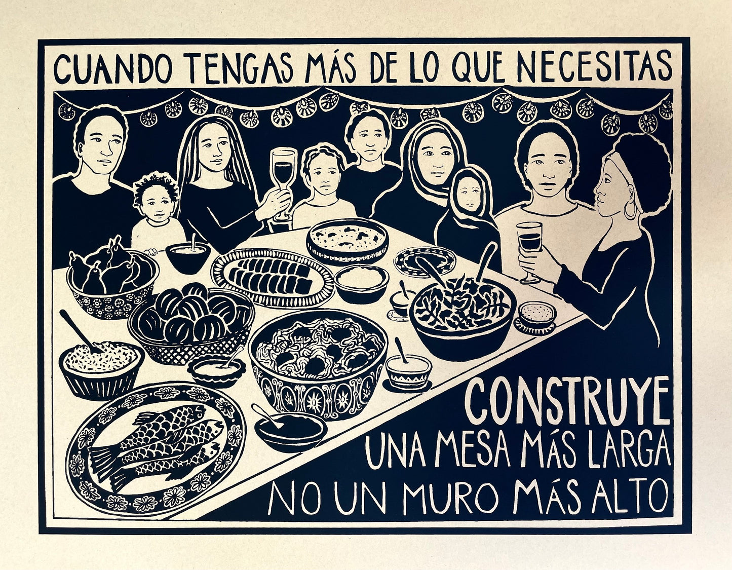 Art Print | Construye Una Mesa Mas Larga