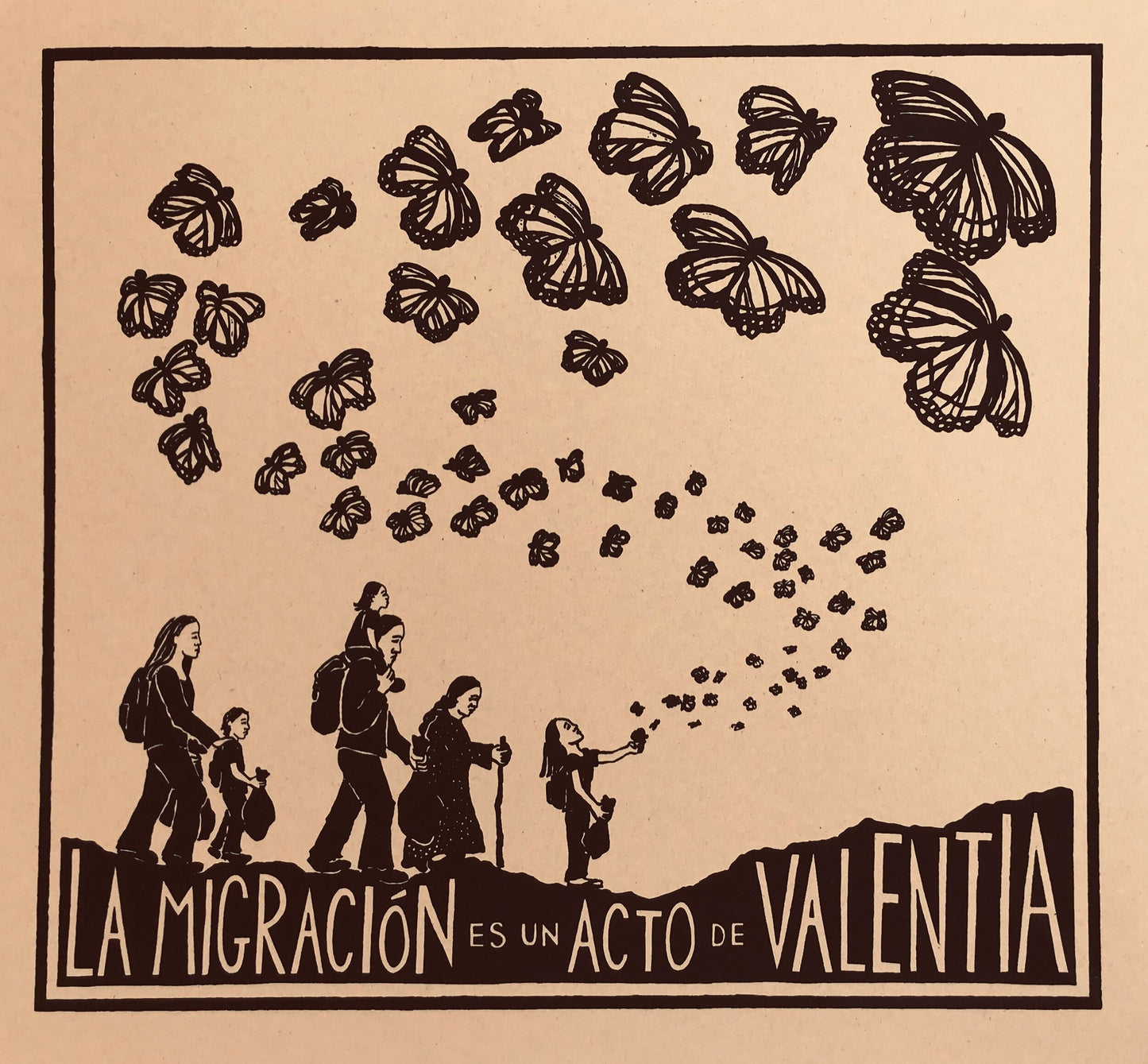 Art Print | La Migración es un Acto de Valentia