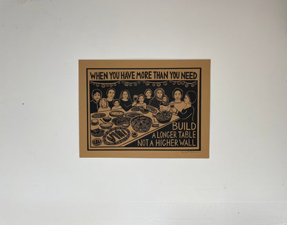 Art Print | Build a Longer Table