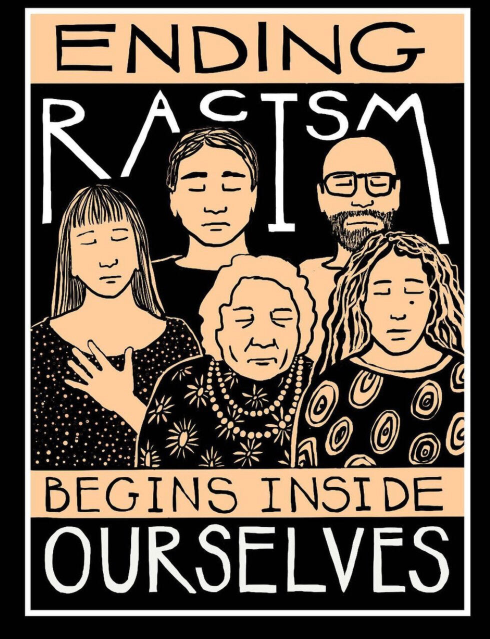 Art Print | Ending Racism Begins Inside Ourselves